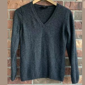 Ann Taylor Cashmere Sweater size Large Charcoal